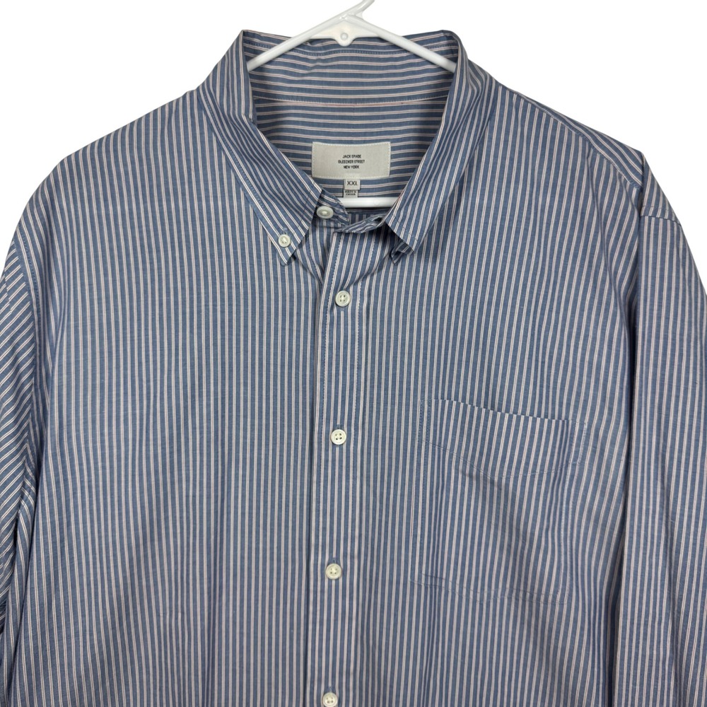 JACK SPADE Mens Blue Stripe Button Down Shirt XXL Bleecker Street New York